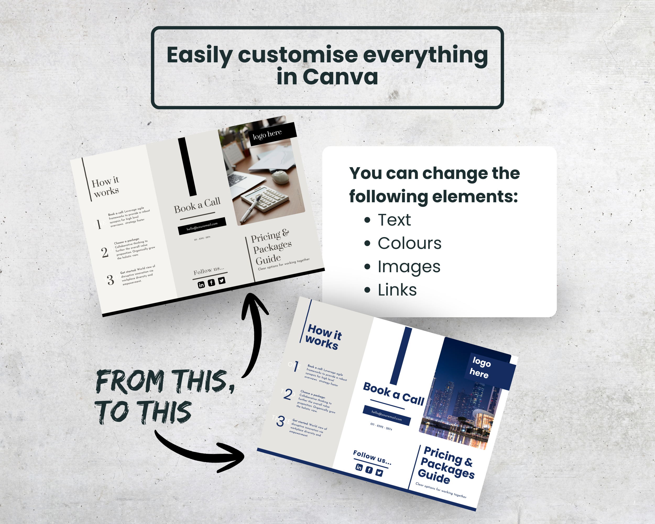 Pricing & Packages Guide Canva Template | editable services package A4 flyer (Digital Download) - Image 4
